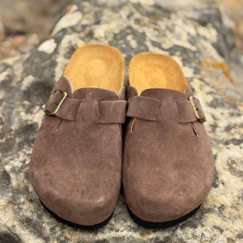 Essentials Single-Strap Suede Clogs