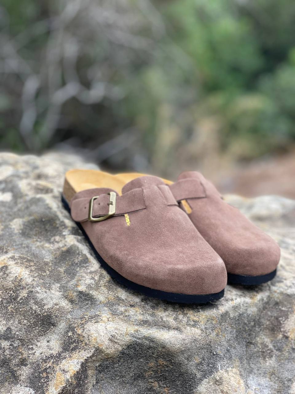 Essentials Single-Strap Suede Clogs