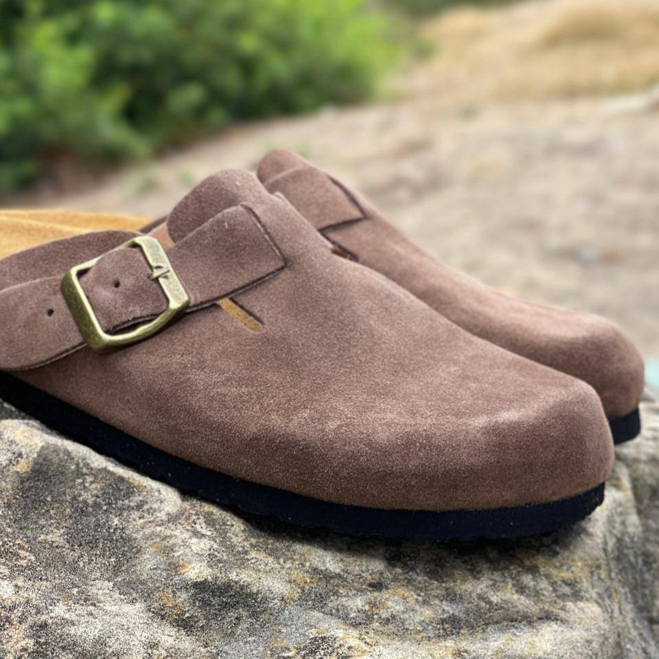 Essentials Single-Strap Suede Clogs
