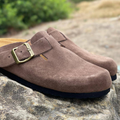 Essentials Single-Strap Suede Clogs